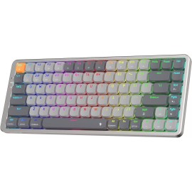 Redragon K652 75% Wireless RGB Mechanical Keyboard, Tri-Mode 84 Keys - Red Switch