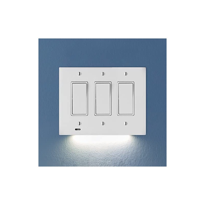 Single - SnapPower SwitchLight [for Triple-Gang Light Switches] - Light