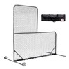 Donext L-Shaped Baseball Softball Pitching Net, 84x84 Inch Portable Training