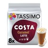 Tassimo Costa Caramel Latte Coffee Pods, Pack of 8