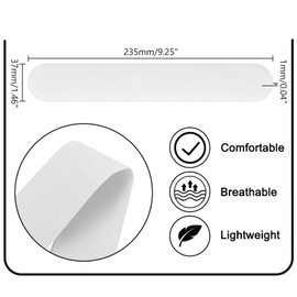 XINCHENG 10Pcs Hat Sweat Liners, Hat Size Reducers, Sweat Absorbing Hat Liner, Disposable Cap Sweat Guard Liner for Baseball Tennis Hunting Hat White