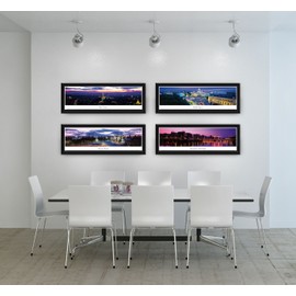 Blakeway Worldwide Panoramas Edinburgh, Scotland-Blakeway Panoramas Skyline Posters, Select Frame with Single Mat