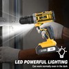 20V Cordless Drill/Driver, Electric Screwdriver - 2 Batteries, 30Nm, 21+1