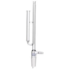 Labasics Glass NMR Tube Washer, Borosilicate Glass NMR Tube Cleaner for 5 mm NMR Tube with 24/40 Joint and Hose Connection for Chemistry Laboratory Lab Supply