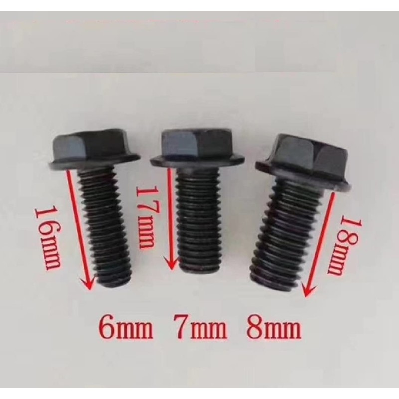 WEKOW 3/5Pcs Saw Blade Bolt M6 X 16mm/M7 X 17mm/M8