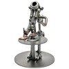 STEEMO Screw Man Microscope Laboratory Gift Metal Art Decorative Figure,