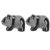 2pcs Panda Statue Obsidian Frosted Cute Mini Ingenious Handcrafted Panda
