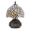 HWDFEI Small Tiffany Mushroom Table Lamp,Mini Memory Sympathy Antique lamp