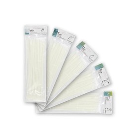 Pack of 100 White Cable Ties, 4.8 x 200 mm, 100% Nylon 66, Strong and Durable, Ideal for Organizing Cables and Attaching Items