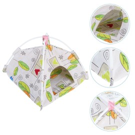 Hemobllo Canvas Tent s Bird House Hanging Hammock, Bird Hammock Tent Parakeet Hut Sleeping Bed Cave House for Small Animal Lovebird Parrots African Grey Budgies Cockatiels Parrot Toys