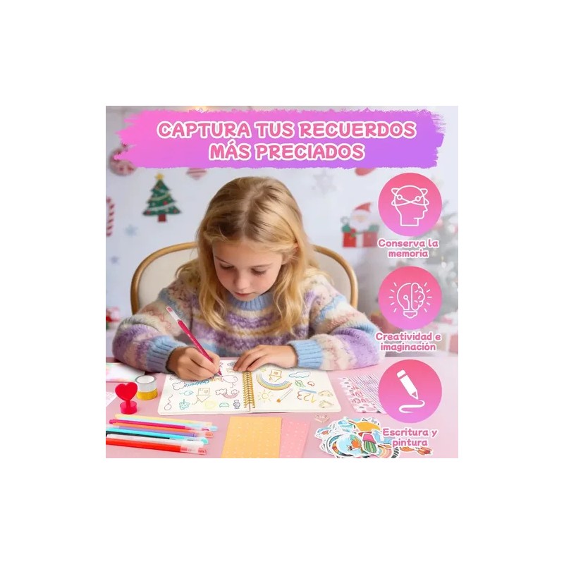 Kit De Diario Para Niñas Agendas Diy Juego De Albumes
