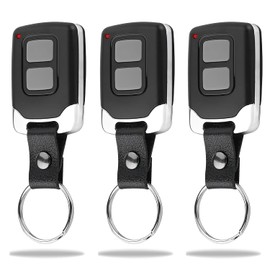 3 Pack Garage Door Opener Remote for LiftMaster Chamberlain Craftsman Compatible with 891LM 893LM 893MAX 971LM 973LM 371LM 373LM, Red Orange Green Yellow Purple Learn Button - Keychain Design