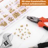 Pack of 300 Threaded Inserts, M2/M2.5/M3/M4/M5/M6 Melting Thread Insertion Nuts