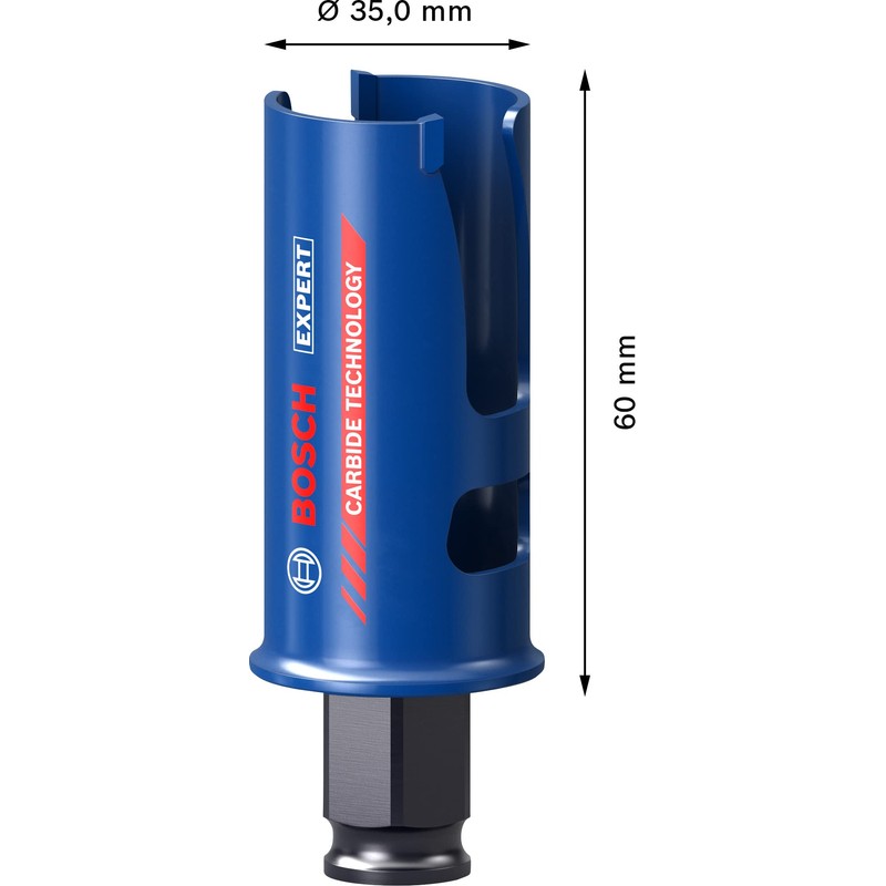 Bosch Professional 1 x Expert Construction Material hole saw (for