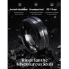 Jstyle Tungsten Ring for Men 8MM Black Wedding Band Fit