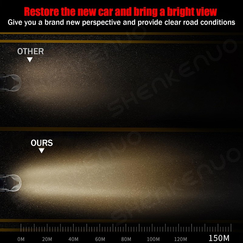 OQSNCV Fit for DODGE Challenger (2015-2023) Halogen Headlight Bulbs, 9012