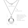 Tuscany Silver Women's Sterling Silver 16mm Ball Pendant on Curb