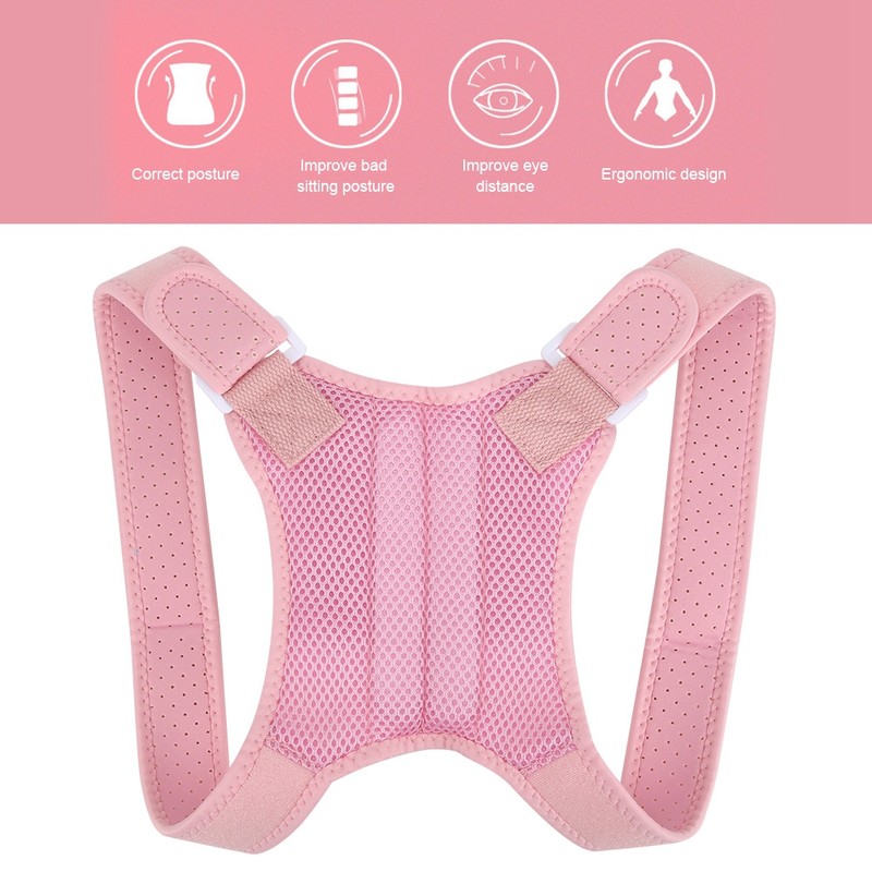 Kid Back Shoulder Lumbar Waist Supporting Concealed Posture Corrector Prevent