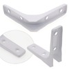 Joyangy 4pcs 4 Inch L Brackets, Heavy Duty Wall Mount
