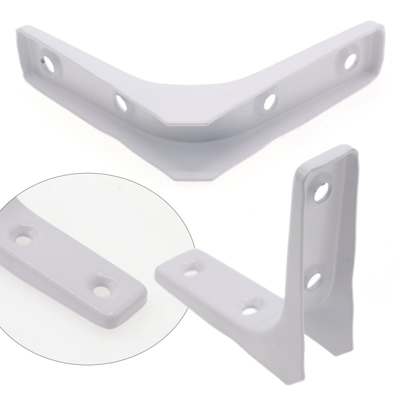 Joyangy 4pcs 4 Inch L Brackets, Heavy Duty Wall Mount