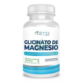 Naíma Glicinato De Magnesio 500mg - 100 Cápsulas Por Frasco Sabor Sin Sabor