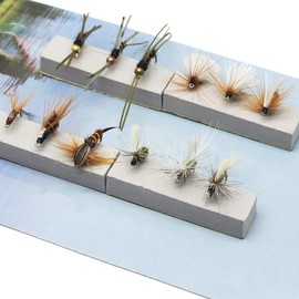 Fly Fishing Big Trout Flies Kit Top 10 Steelhead Flies Flyfishing Gear Premium Wet Dry Flies Trout Lures Streamer Nymph Emerger Fishing Assorted Trout Flies Bass Salmon (Classic Trout Flies Kits 04)