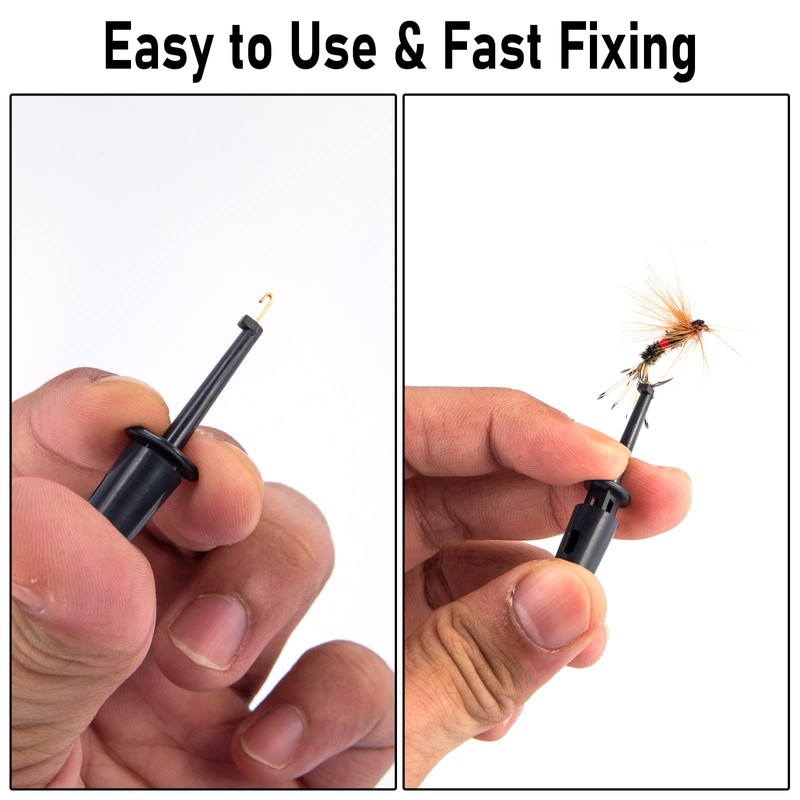 Alwonder Hackle Pliers for Fly Tying 10PCS, 8 Fly Hook