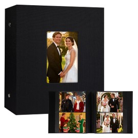 Aevdor 5x7 Photo Album, Holds 320 Photos, Linen Cover, Black