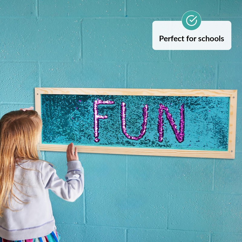 ODOXIA Sequin Sensory Wall Frame | Sensory Wall Sequin Flip