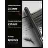 Erinde Máscara de pestañas Marrón Metal Wand, Resistente al Agua
