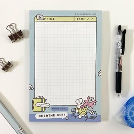 Breathe In Breathe Out Notepad - 5.5 x 8.5 in:_A-Grade