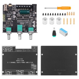DollaTek Bluetooth Audio Amplifier Board 2.1Channel 50W+50W+100W Subwoofer Digital Audio Power Amplifier Module LT23