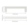 Asidrama 10 Pack 5 Inch(128mm) Brushed Satin Nickel Kitchen Cabinet