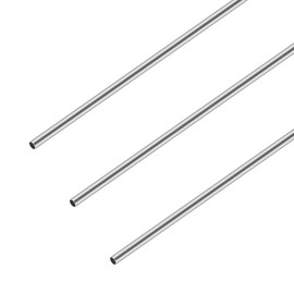 iMeistek 304 Stainless Steel Pipes, 9mm OD x 0.3mm Wall Thickness, 300mm Length, Seamless Straight Metal Pipe, Industrial Straight Round Tube (Pack of 3)