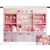 Kate Sweet Heart Backdrops Pink Kitchen Theme Girls Birthday Party