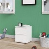 Tvilum 2 Drawer Bedroom Nightstand Nighstand, 15.83 in x 13.39