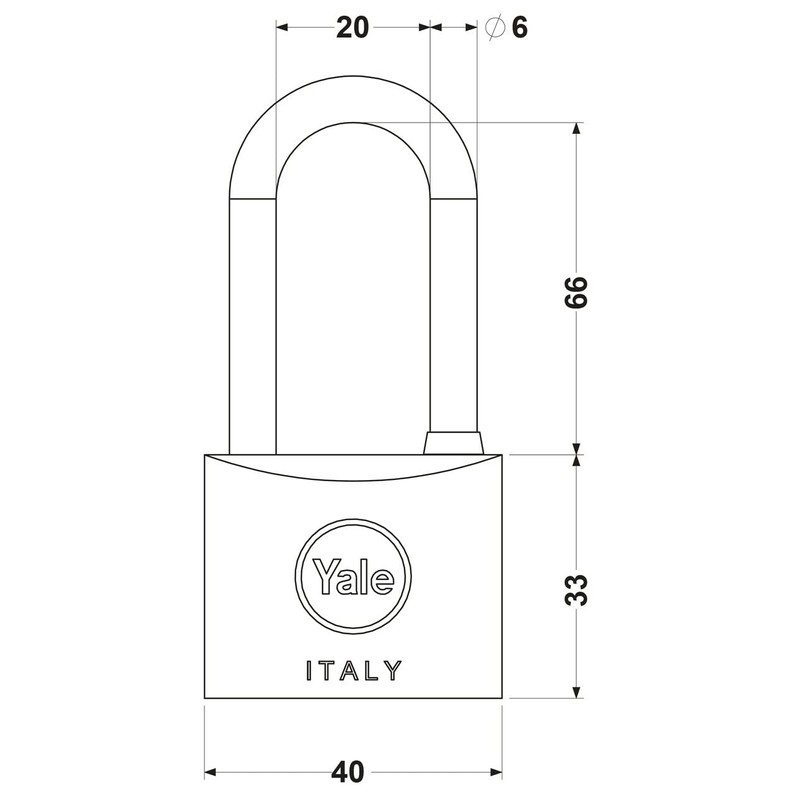 Yale Sea Lock Arch Long 40 mm