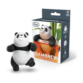 Fred BAMBREW - Infusor de té de silicona de grado alimenticio con diseño de panda lindo, fácil de limpiar, regalo divertido para los amantes del té