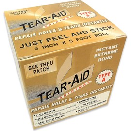 Tear-Aid Repairs Patch Roll Kit for Type A Fabrics (2 Pack) Size: 2Pack Model: