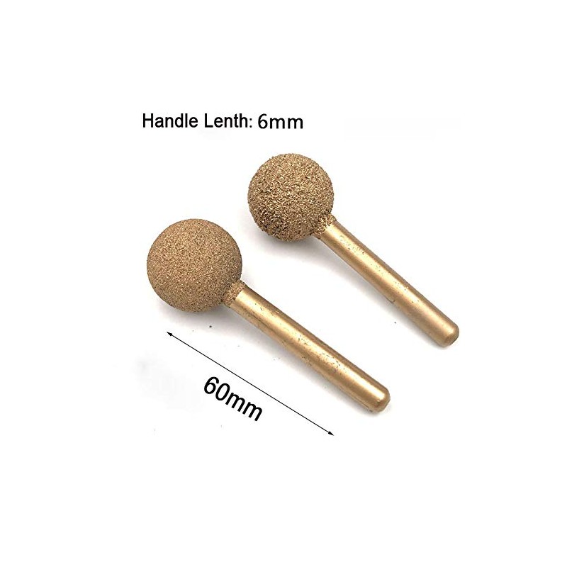 1Pc Round Ball Shape Diamond Grinding Head Drill Bits Rotary