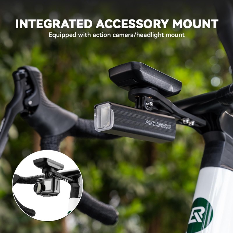 ROCKBROS Aero Bicycle Computer Mount with Quick Release Lightweight Handlebar