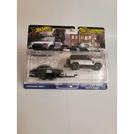 Hot Wheels 2024 Hot Wheels Team Transport - 2023 Land Rover Defender 110 & Jaguar MK1