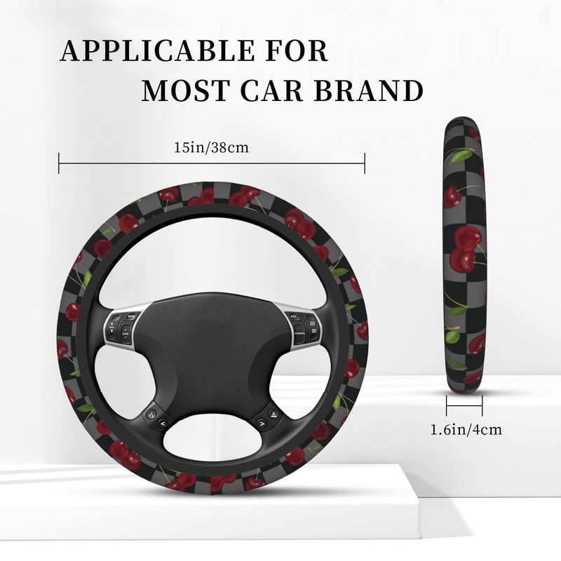 Red Cherry Steering Wheel Cover Car Accessories