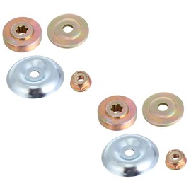 Abaodam 2sets Lawn Mower Parts Working Head Protector Repairing Tool 2X Upper Lower Plates 4pcs*2