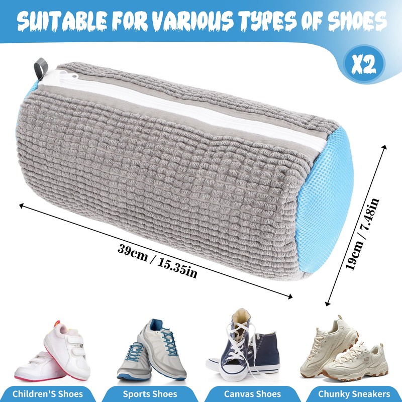 WUFANC Shoe Wash Bag, gray, Shoe wash bag