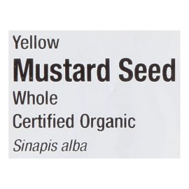 Frontier Herb Whole Yellow Organic Mustard Seed 16oz (Pack of 3)