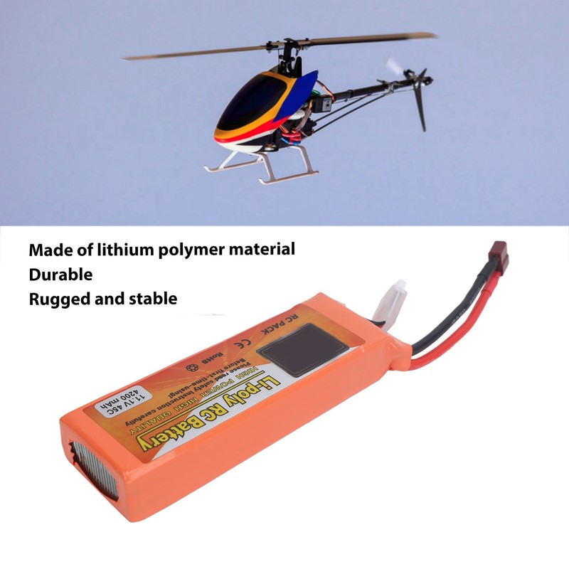 4200mAh Lithium Battery 11.1V 45C High Capacity Rechargeable Lipo Battery