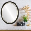 OVALCREST Oval Beveled Wall Mirror for Home Decor - Hamilton