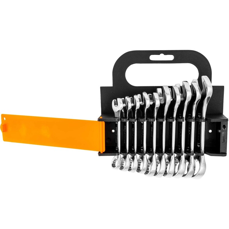 RICHMANN Exclusive Short Stubby Spanner Set Wrenches Set 10 pcs,