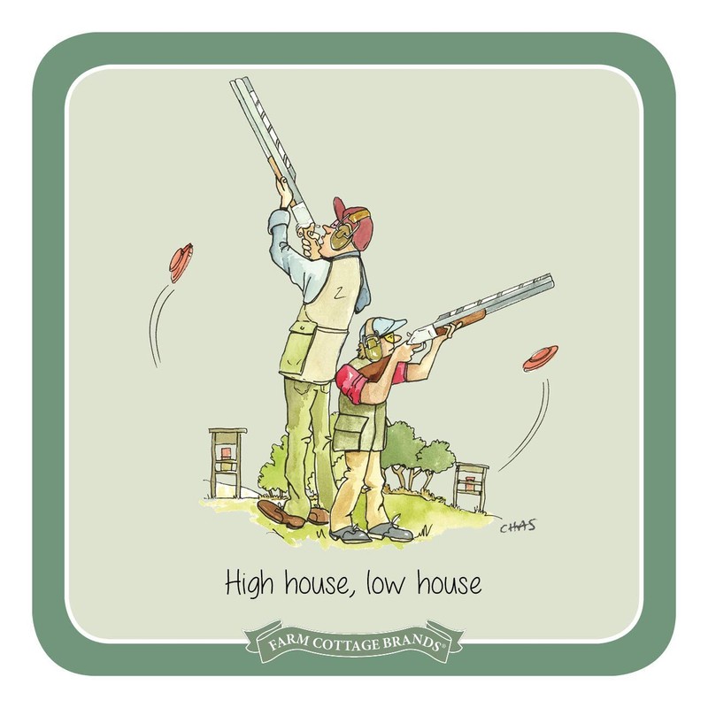 Farm Cottage Brands Set of 4 clay pigeon target shooting